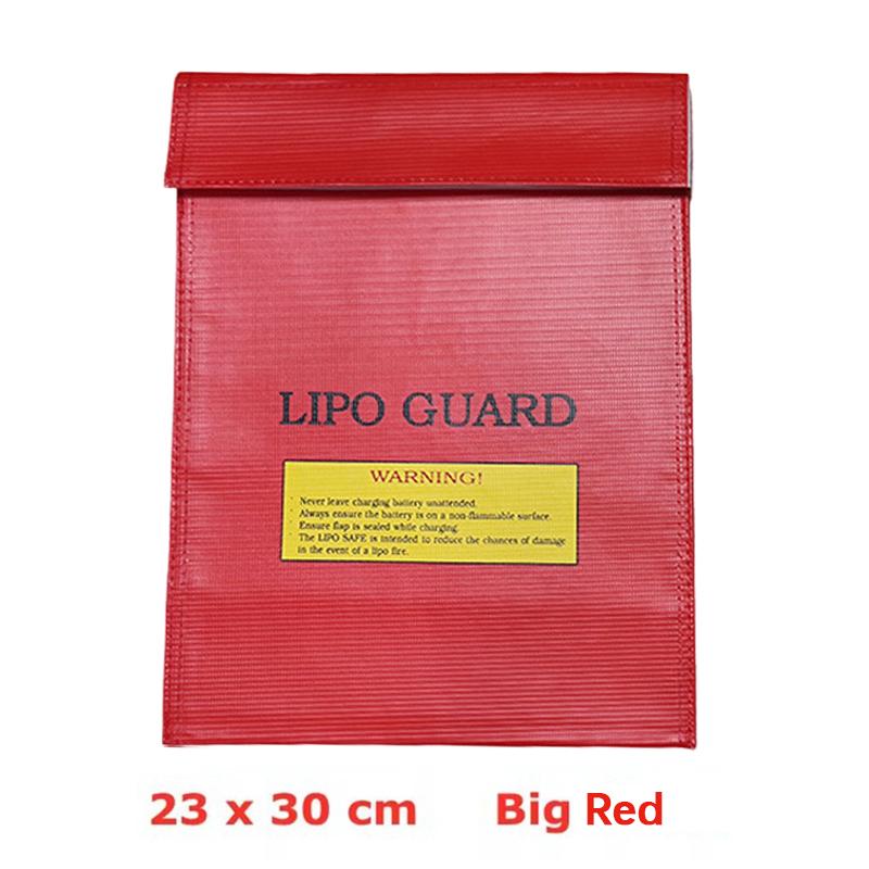 High Quality Fireproof Waterproof Rc Lipo Battery Safety Storage Bag Charge Sack Silver Red Black Car Household Package