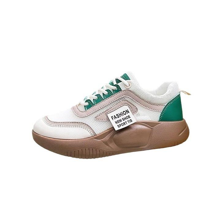 Sommer Neue Ins Mesh Oberfläche Weiße Schuhe Damenmode Student Dicke Sohle Atmungsaktiv Lässige Skateboard Schuhe