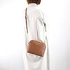 Michael Kors MK Jet Set Travel Letter Logo Chain Commuter Leather Shell Crossbody Bag Women bags Caramel-Brown 35F1GTVC6T-LUGGAGE