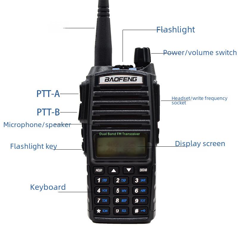 BAOFENG BF-UV82 8W Dual-Segment Walkie-Talkie Wireless Intercom