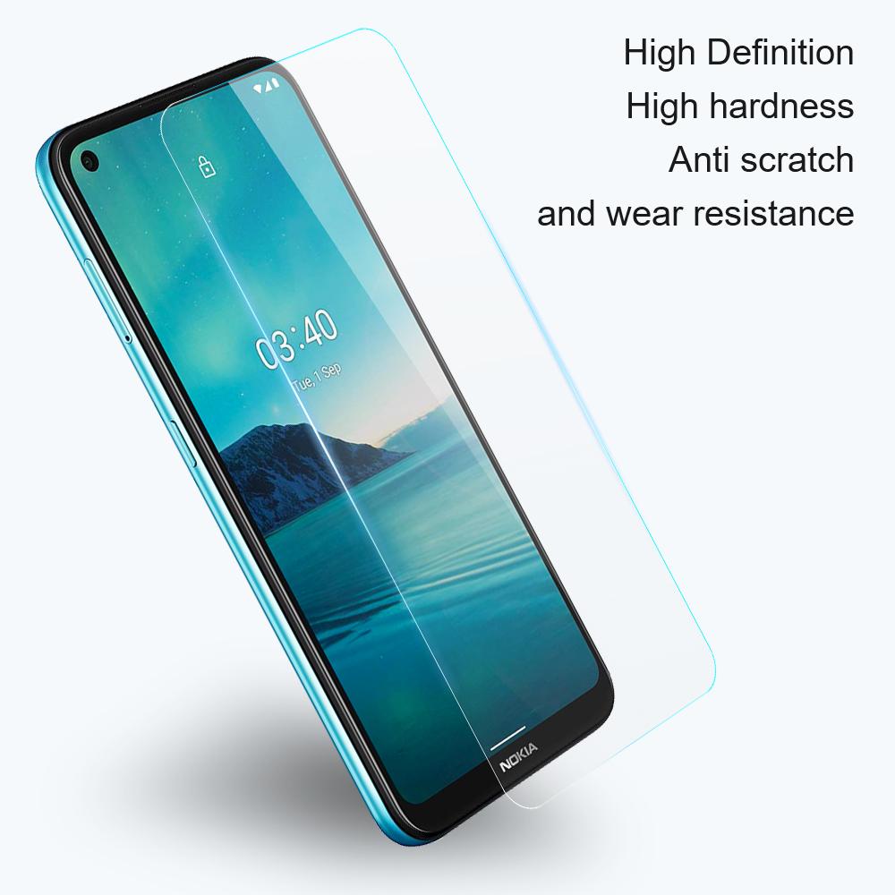 AMORUS Explosion-proof Screen Protector for Nokia C22,2.5D Arc Edge HD Clear High Aluminum-silicon Glass Film