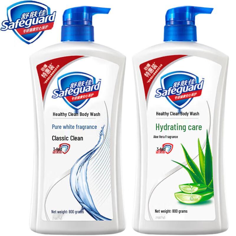 

Safeguard Body Wash Duo Pack (Pure White & Aloe)
