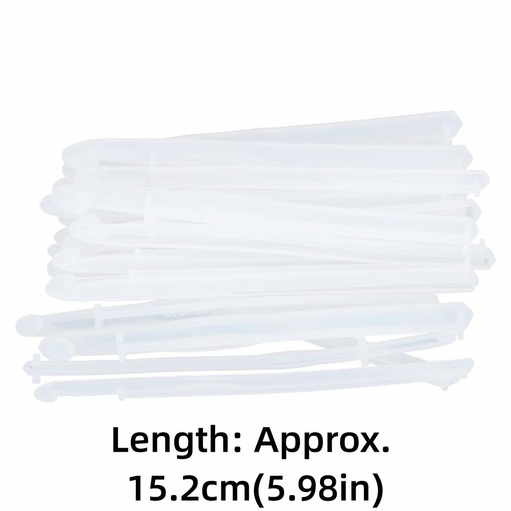 20pcs Silicone Crochet Hooks Mould White Knitting Sweaters Tool Silicone Craft Moulds  Craft Making
