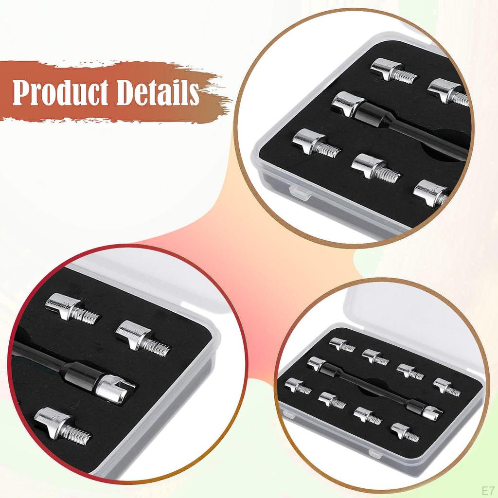 Motorcycle Spanner Set Length 93mm/3.7in Easy Installation Universal 10 Size Sturdy 5.0-6.8mm