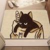Cute Cartoon Cat Pattern Carpet Mat Rug Soft Non Slip Floor Mat for Living Room Bedroom Home Decoration Floor Mat Welcome Mat