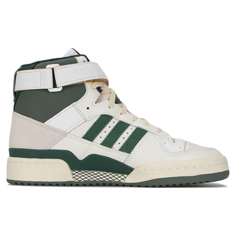 Adidas Forum 84 High Off White Team Dark Green Unisex Sneakers Krem Kollegialgrønn Kremhvit GW4328