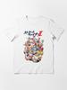 Street Fighter Ii Full Character Print Tshirt Unisex Retro Game Short Sleeve Trendy Pure Cotton Loose Casual Streetwear Top