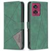 BINFEN COLOR For Motorola Edge 50 Fusion 5G Phone Cases Wallet Stand Geometry Imprint Leather Cover