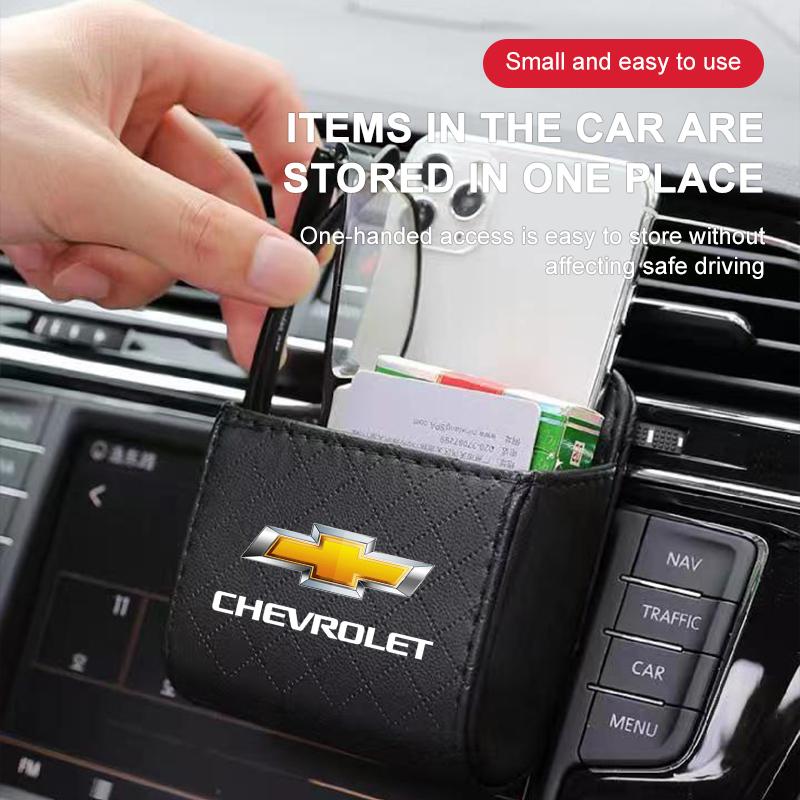 1Pcs Car Air Outlet Storage Box Phone Glasses Organizer Car Goods for Chevrolet Cruze Malibu Sail AVEO Lova Captiva Equinox Trax