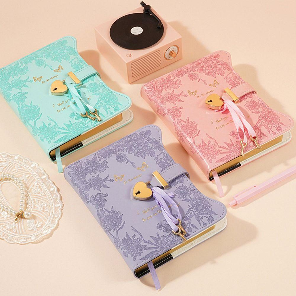 with Love Lock Keys Diary Notebook 360 Pages Notepad Business Gift Notebook