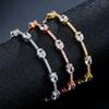 RAKOL Cross-border Supply, European and American Fashion Classic Micro-inlaid Oval Zircon Bracelet, Women's Exquisite and Versatile Bridal Jewelry