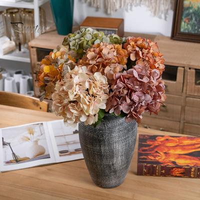 Artificial Flower Fade-resistant Simulated Hydrangea Realistic Fake Plant for Home Weddings Decoration
