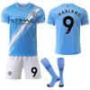 Man City 25/26 Home Jersey #9 Haaland | Sky Blue Sash Kit | Kevin De Bruyne Option