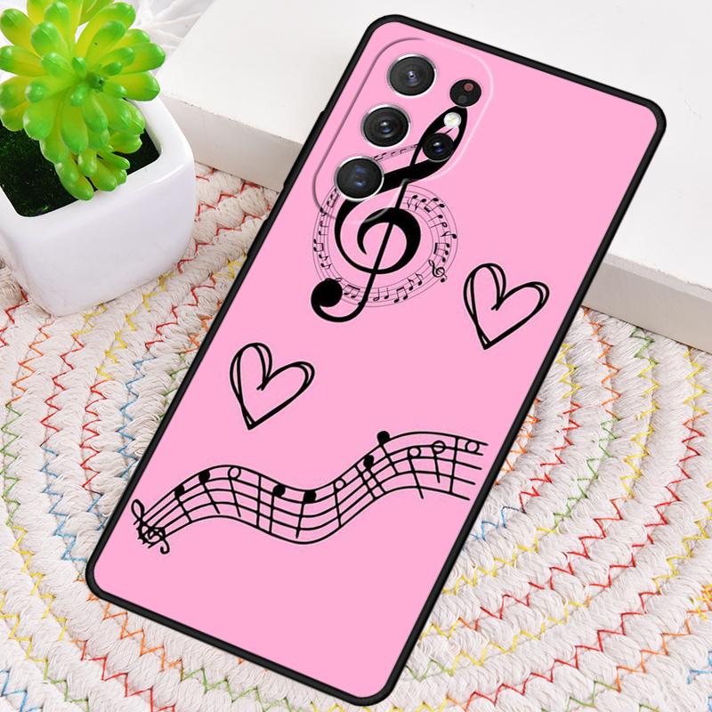 Minimalist Music Lover Silicone Phone Case For Samsung Galaxy Note 10 Pro S26 S25 S24 S23 S22 S21 Plus S25Ultra Capa Cover
