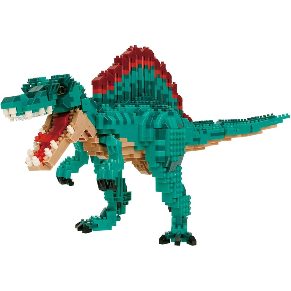 Kawada Nano Block Dinosaur DX Spinosaurus 4.5x28x21cm for Ages 12 and Up Interior Hobby NBM-062