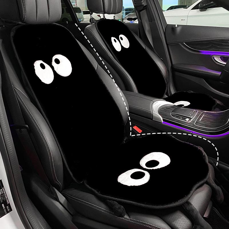 Luxury Winter Plush Heated Car Seat Cushion Set - Anti-Freeze, High-End Design for Women
