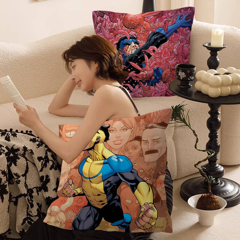 I-Invincible Cartoon Cushion Cover Polyester Sofa Cushions Decorative Throw Pillows Home Decoration Pillowcover