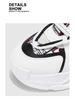 Men's Spring 2025 White Breathable Sneakers: Trendy, Versatile, Thick-Soled Casual Shoes