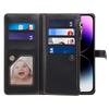 ESEBLE Galaxy Series For iPhone 16 Plus Case RFID Blocking Zipper Wallet Leather Phone Cover