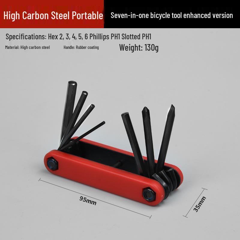 Compact Folding Multi-Tool Set: Metric & Imperial Hex, Torx, Screwdriver