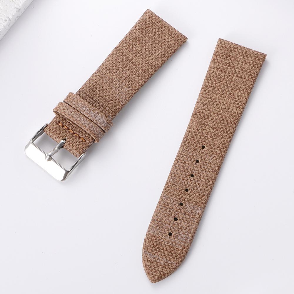 Premium Denim 18mm 20mm 22mm 24mm Sailcloth Watch Band Business Style Fabric Strap Nylon Sports Wrist Bracelet for Men Women