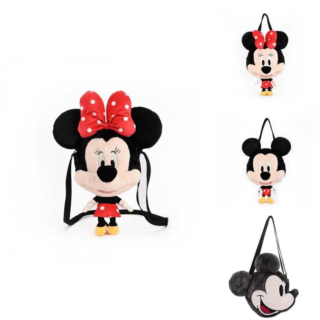 Mickey Mouse Plush Shoulder Bag With Cartoon Design For Kids And Teens