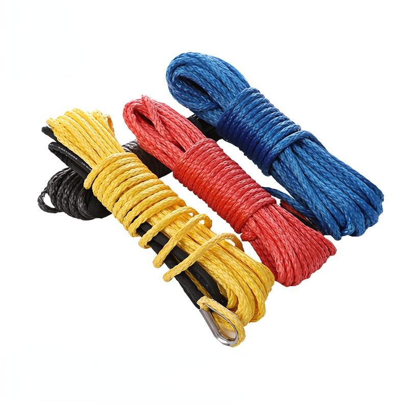 13500lbs Car Outdoor Accessories Truck Boat Emergency Replacement Synthetic Winch Rope 26mx8mm 12 Strand String Cable ATV UTV
