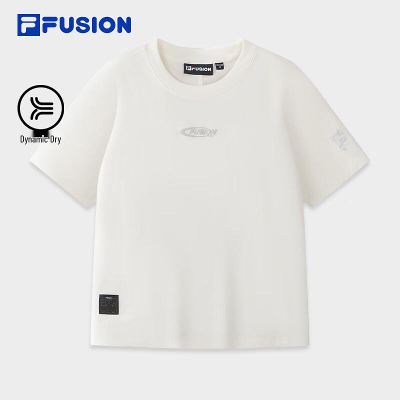 FILAFUSION Women s Slim Fit Knit Short Sleeve T-Shirt L