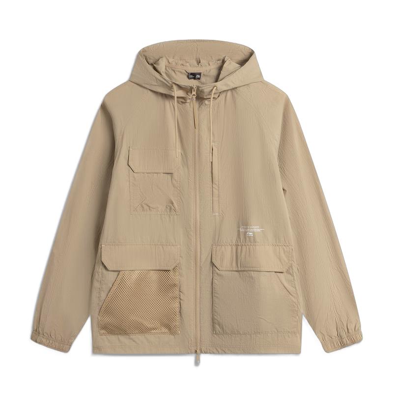 Li-Ning Men s Multi-Pocket Water-Repellent Sun Protection Workwear Jacket AFDV651 L