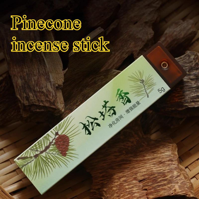 Pinecone Classic Sandalwood Fragrance Premium Ambiance Incense Stick Office Work Relax Meditation Purifies Air Deodorization Pinecone incense