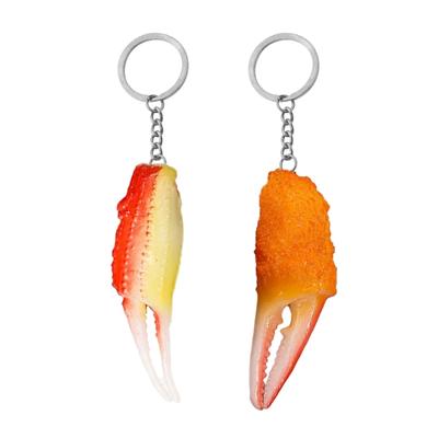 Creative Fried Crab Keyring Amusing Addition To Accessories Ornament Great For Everyday Carry or Gift Giving