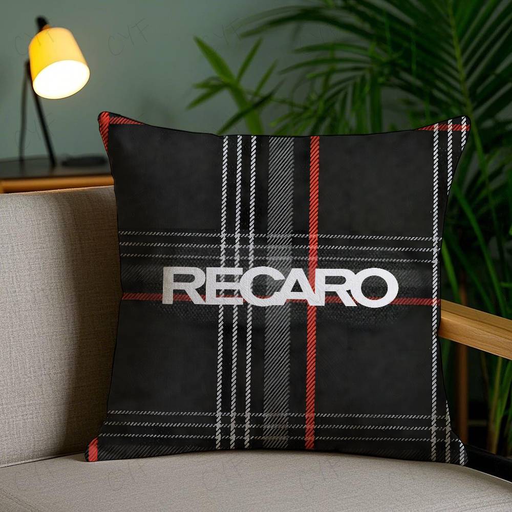 Mode Anime R-Recaro Kissenbezug Milbendichter Kissenbezug Unsichtbarer Reißverschluss Seidig kurzer Plüsch Sofakissenbezug