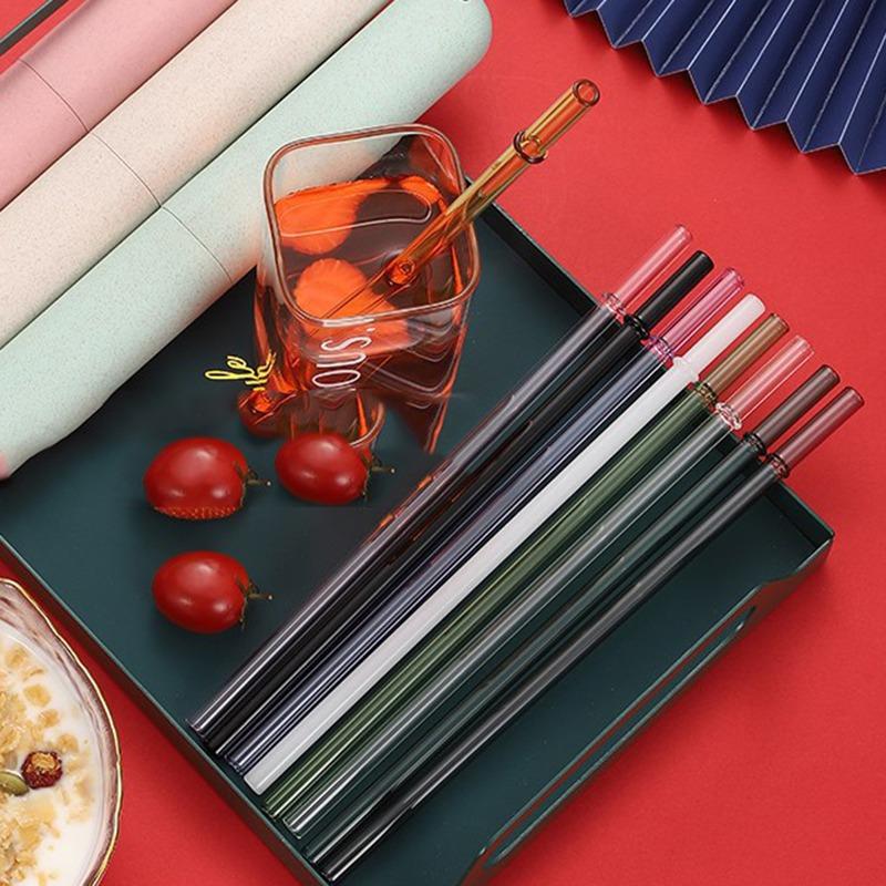 Glass Straw Accessories Suitable for Star Dad Straw Cup Replacement Non-slip Buckle Color Glass Sippy Water 23 Cm