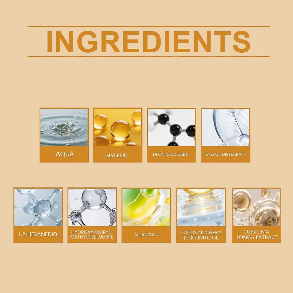 Hoygi Turmeric Facial Cleanser - Gentle Ingredients For Cleansing The Skin, Delicate And Moisturizing, Daily Skincare Face Wash