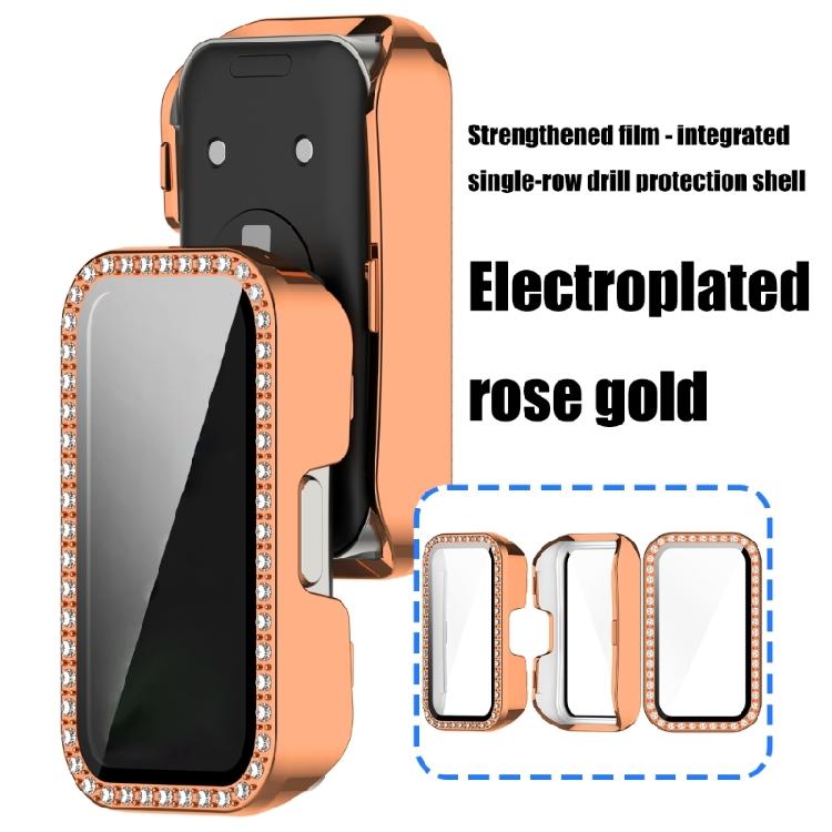 Glass+Case for Band 9/8 Tempered Glass Screen Protectors & Hard PC Protective Bumper Smartwatch Accessories