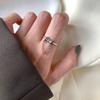 Korean 925 Stylish Sterling Silver Pearl Smiley Face Ring For Trendsetting Fashionistas