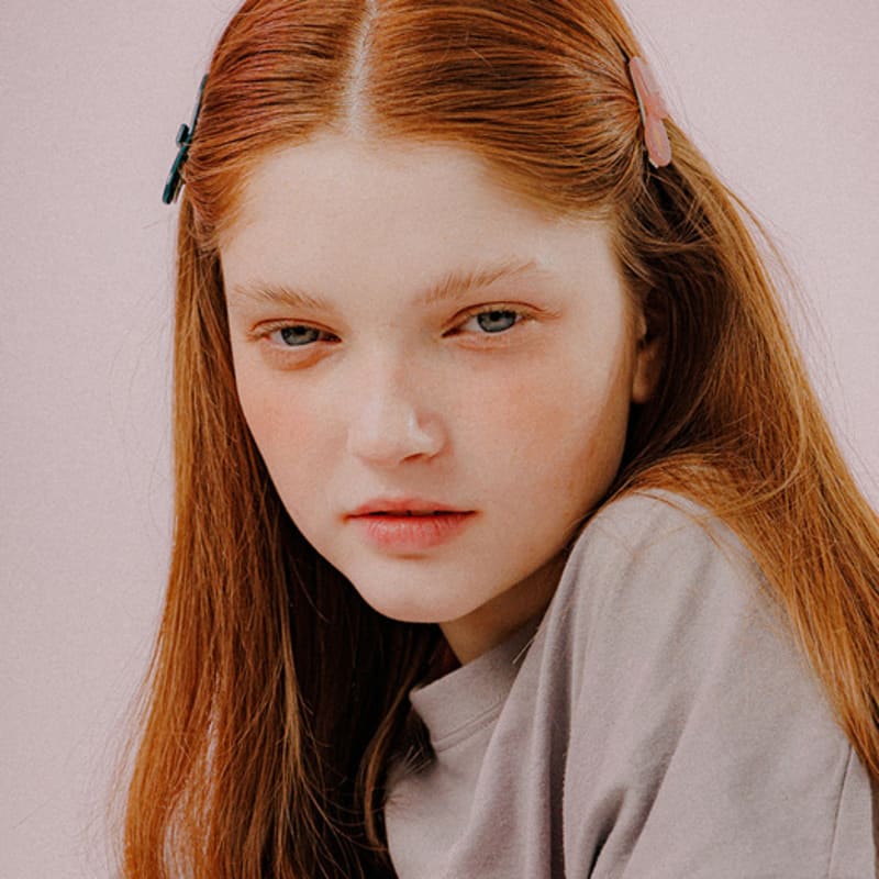 mellotory cellulose ribbon hairpin (light pink)