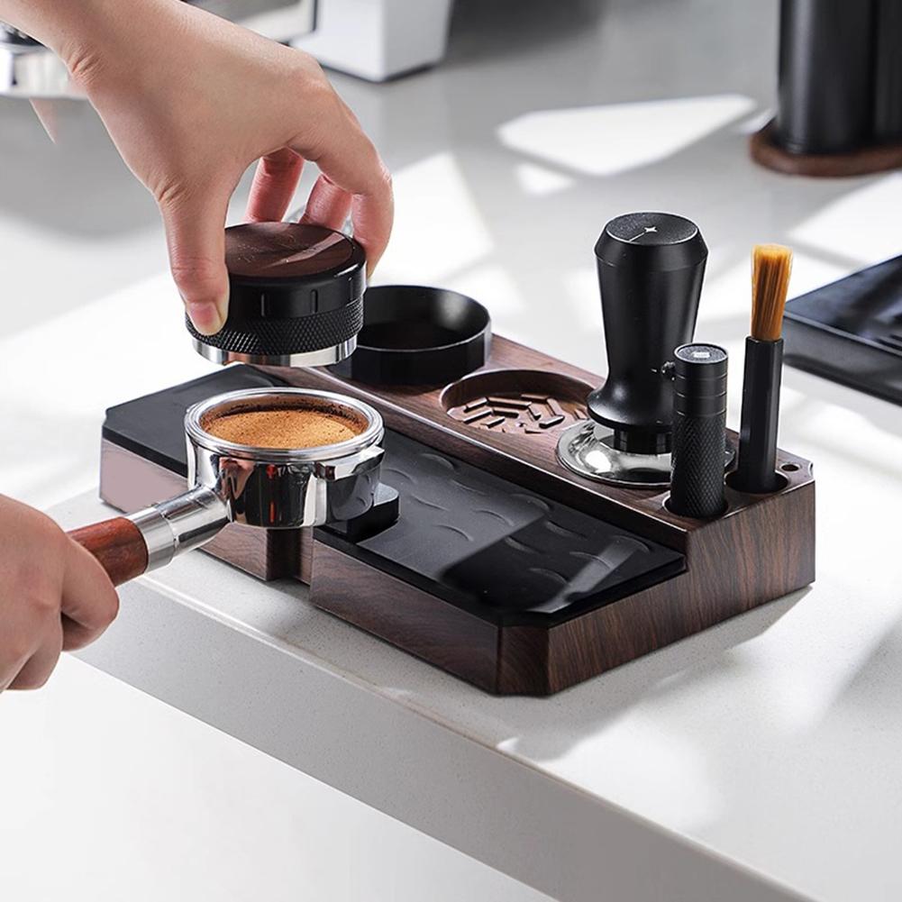 Washable Card Slot Design Espresso Tamper Station Ensures Cleanliness