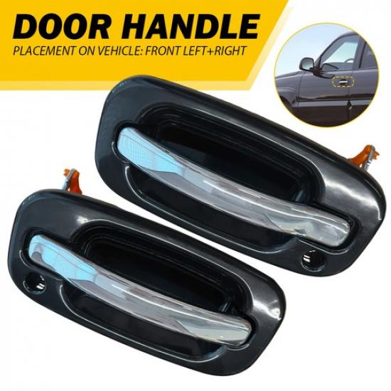 Front LH RH Exterior Door Handles for 99-06 Chevrolet Silverado Sierra 1500 EXV