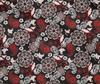 oneOone Cotton Flex Dark Brown Fabric Paisleys Craft Projects Decor Fabric Printed By The Yard 40 Inch