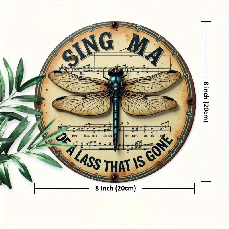 

2d Flat 20*20cm Wooden Sign, Sing A Song To Remember The Girl Who Has Gone Far Away, Home Gift Window Decoration, Porch, Room, Home, Wall Decoration 20*20cm
