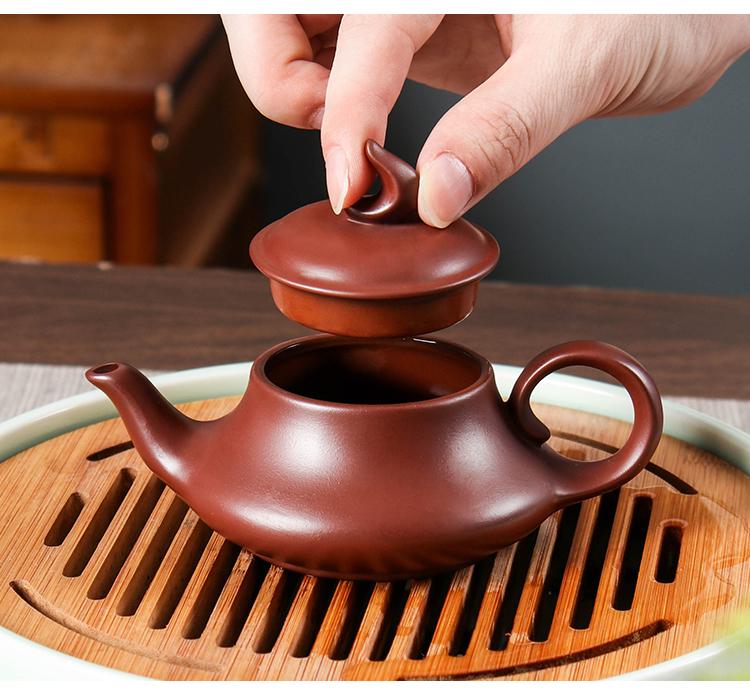 Chaozhou Zhu Ni Hand Pulled Teapot, Handmade Teapot, Kung Fu Tea Kettle, Interruptible Water