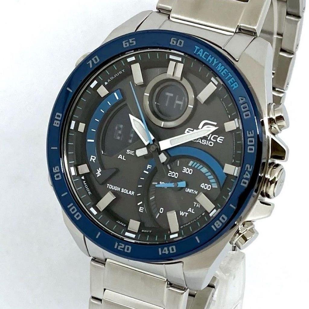Used CASIO EDIFICE ECB-900DB-1B Smartphone Link Function Bluetooth Reimported Product