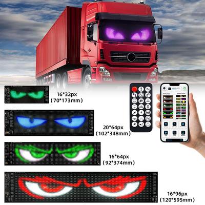 Bluetooth LED Car Display: USB-Powered Flexible Screen for Window Advertising
