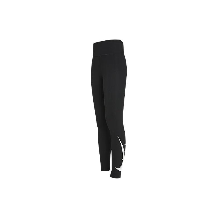 (WMNS) Nike Swoosh Run Logo Fitness Pants Black Women s DA1146-010 L