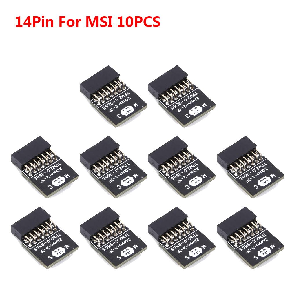 10/5/3/1PCS TPM 2.0 Encryption Security Module Board 4GB For ASUS ASRock MSI ASRock GIGABYTE LPC 14/18/20 Pin Motherboards Card