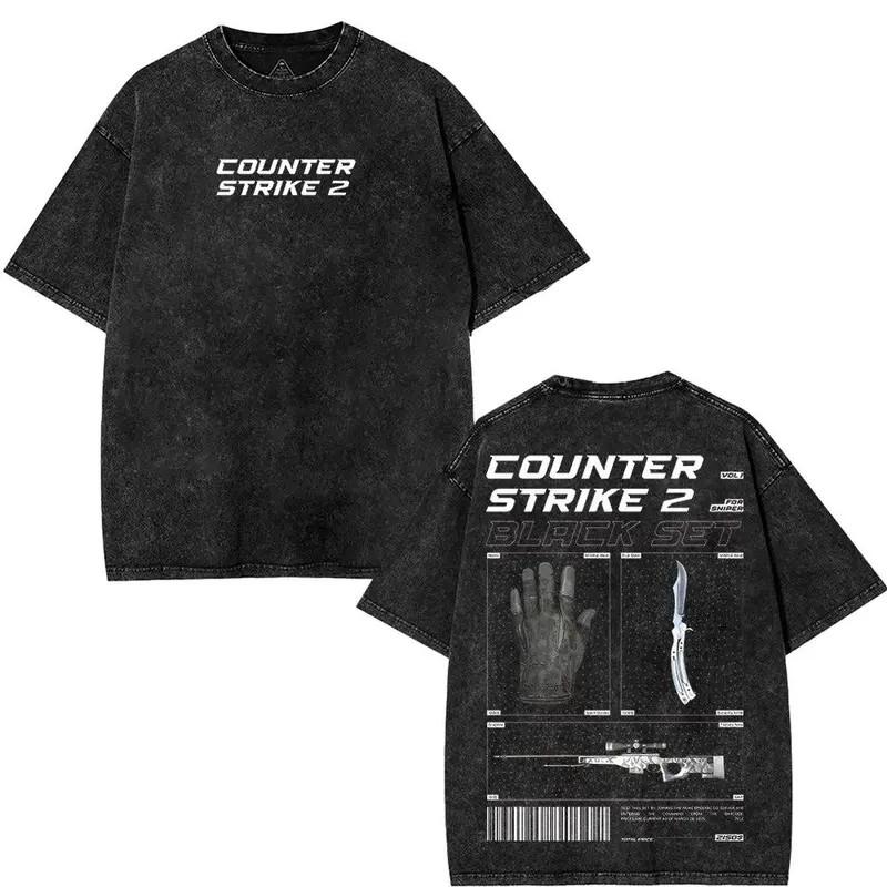 Retro Vintage counter strike 2 Tričko Unisex Těžká Bavlna