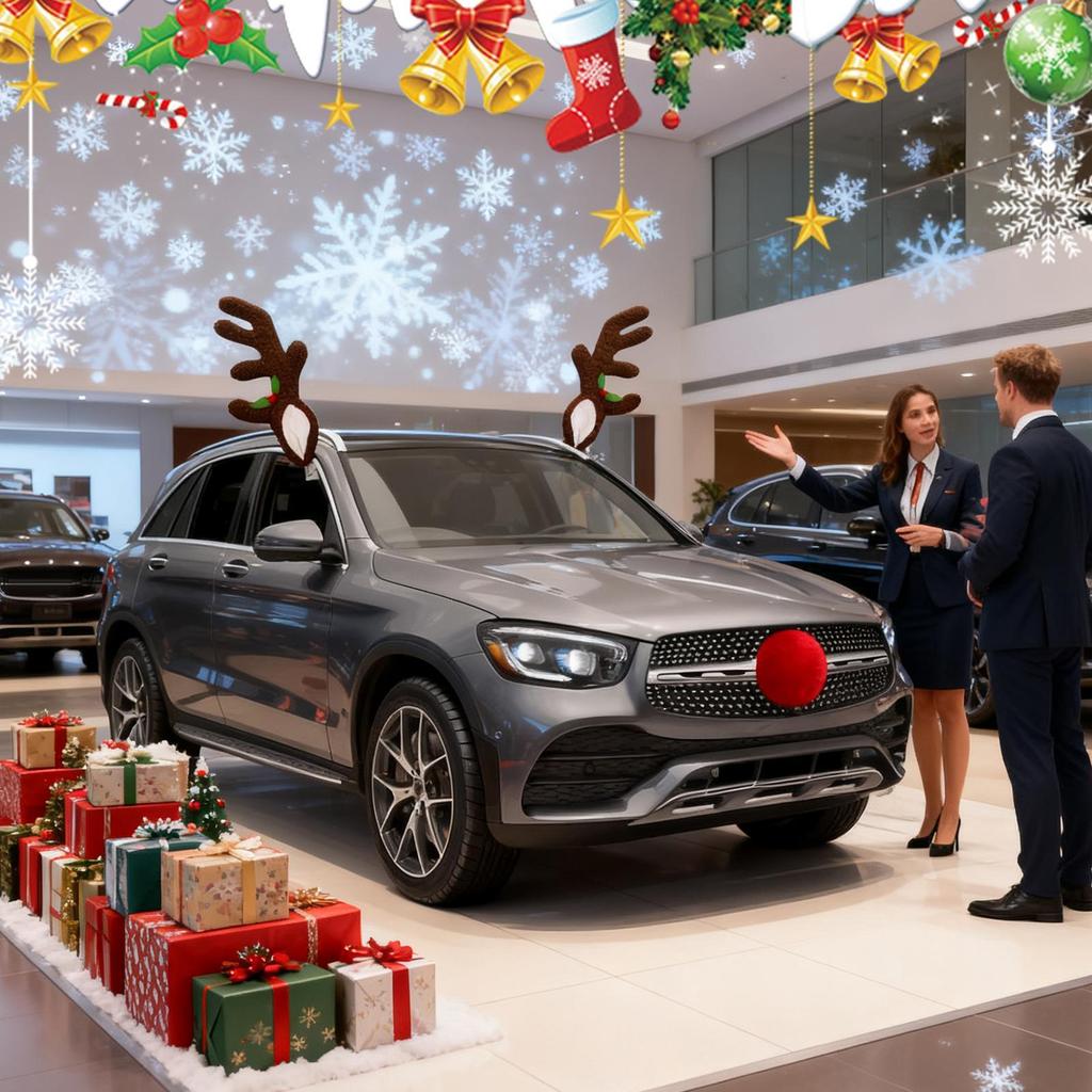 Christmas Car Decor Light Up Vehicle Reindeer Antler With Nose Christmas Car Exterior Decoration For Automotive Truck Vehicle