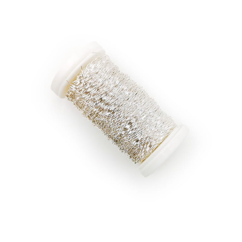 Craft Floral Wire - Crimped - Silver - 70M