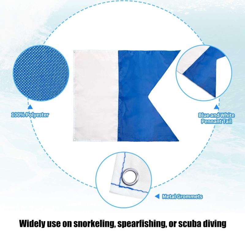 Bright Diving Alerts Markers Spools Reel Universals Large Scubas Diving Flags for Spearfishing Trip